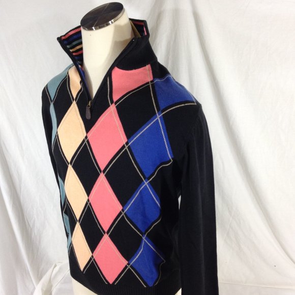 Eildon Hills NWT Argyle Sweater Size Medium - Picture 5 of 11